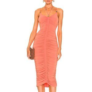 A.L.C Allegra Beaded Ruched Dress